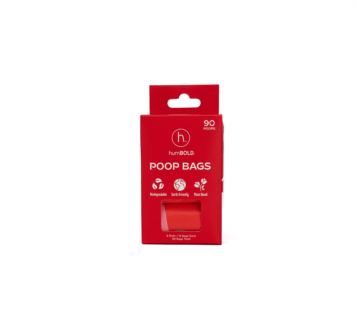 3pcs Red Portable Pet Poop Garbage Bag For Dog For Outdoor